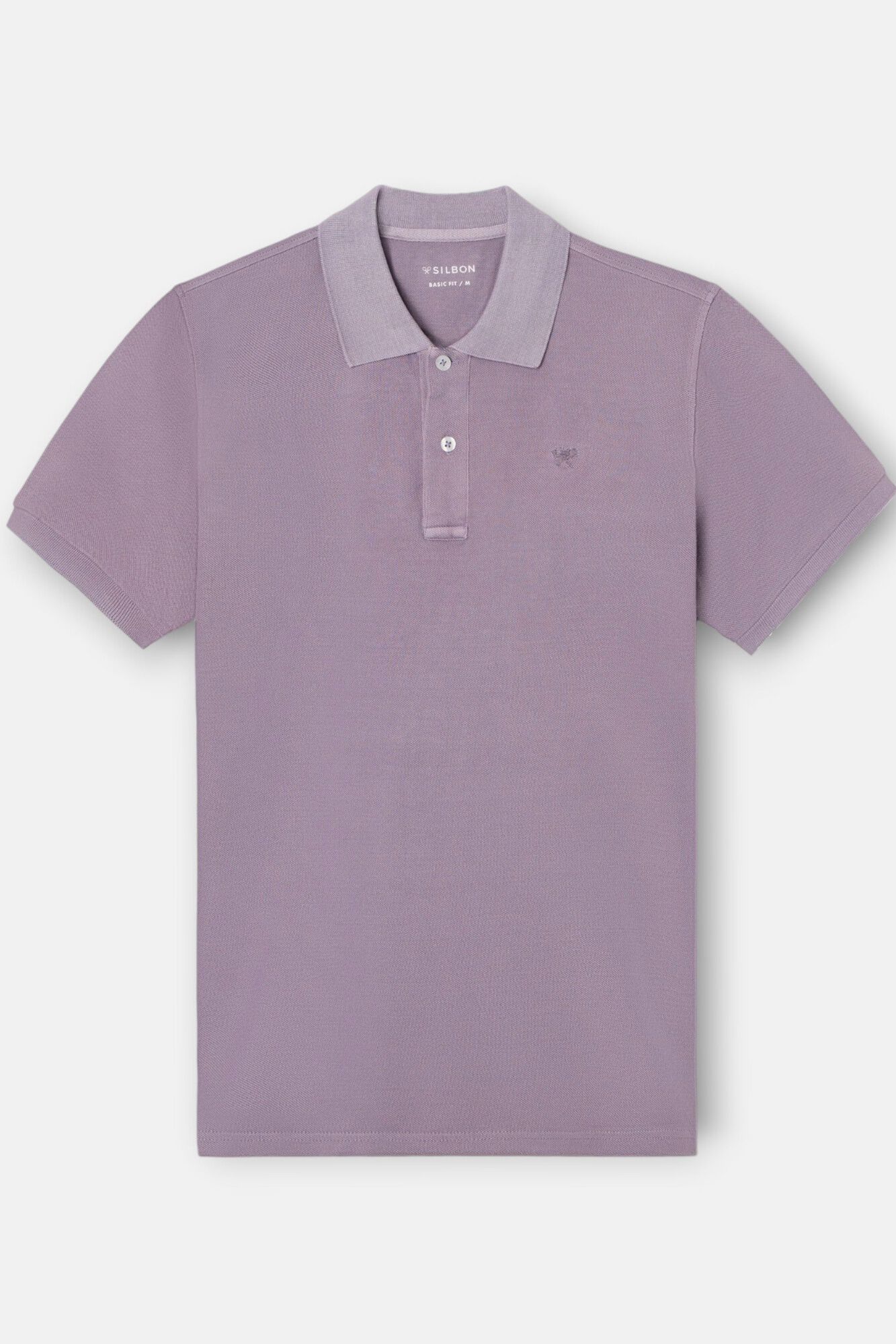 Silbon Polo clasico garment dye