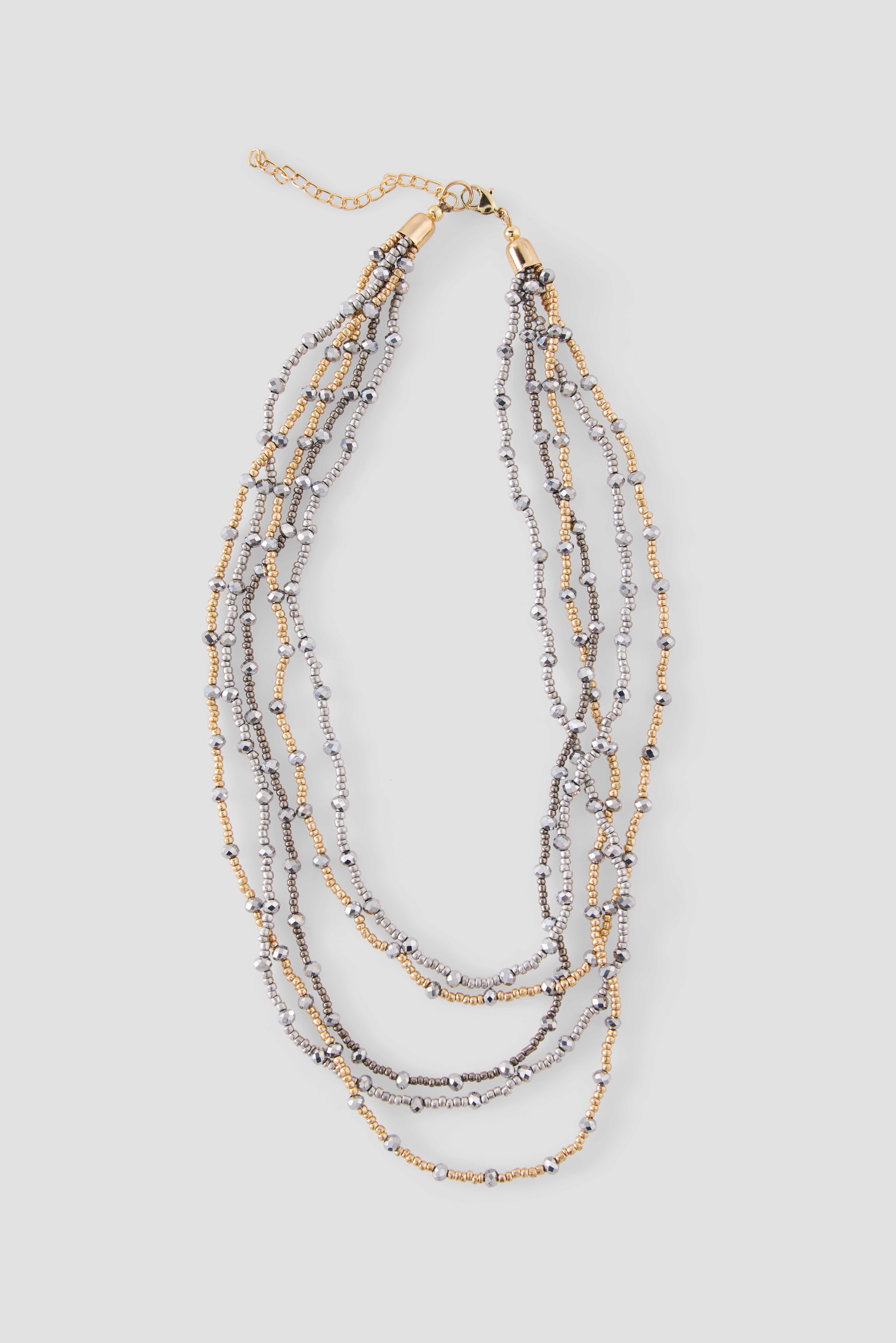 Cortefiel Collar m&uacute;ltiple a dos tonos
