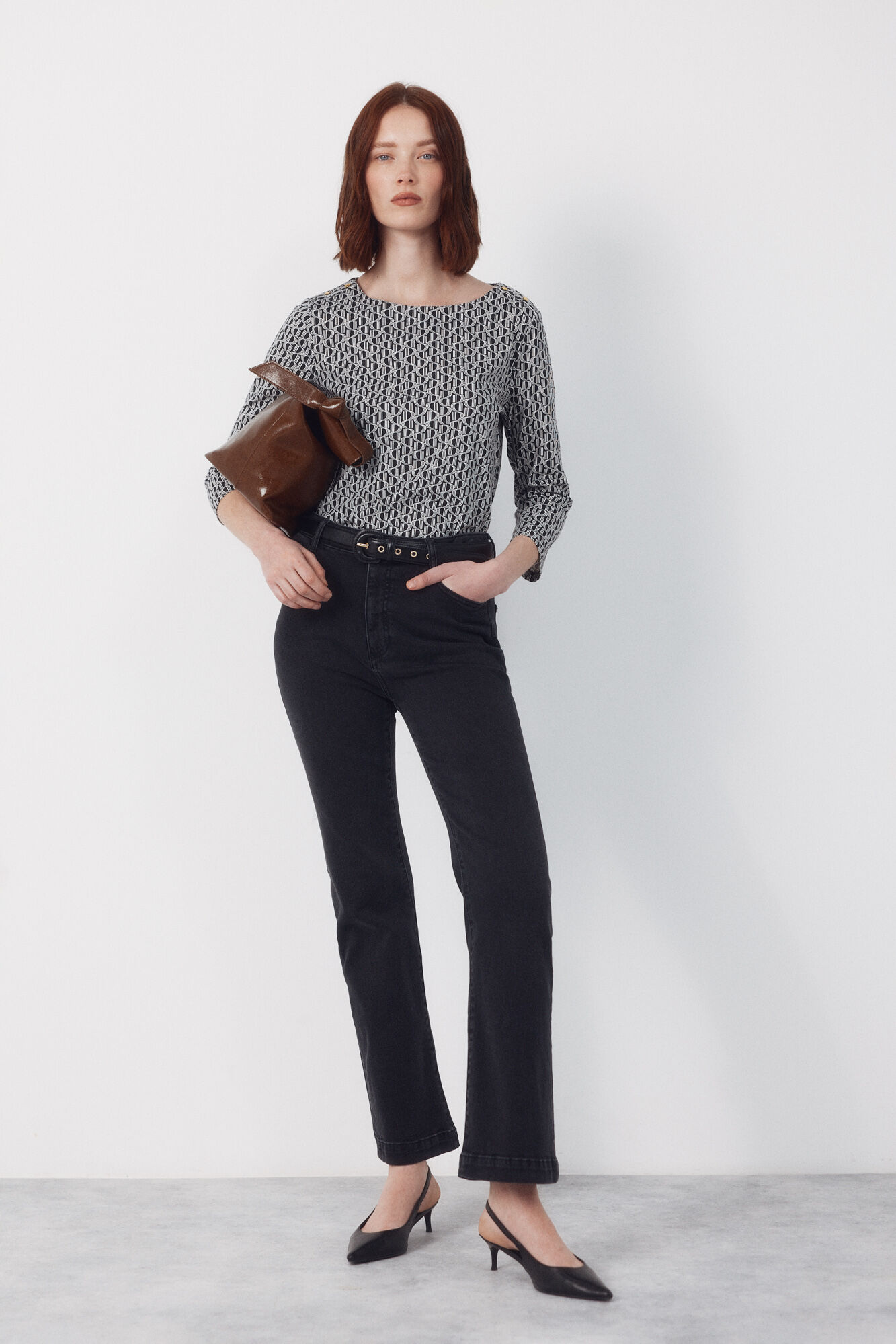 Cortefiel Essential boat neck t-shirt Multicolour