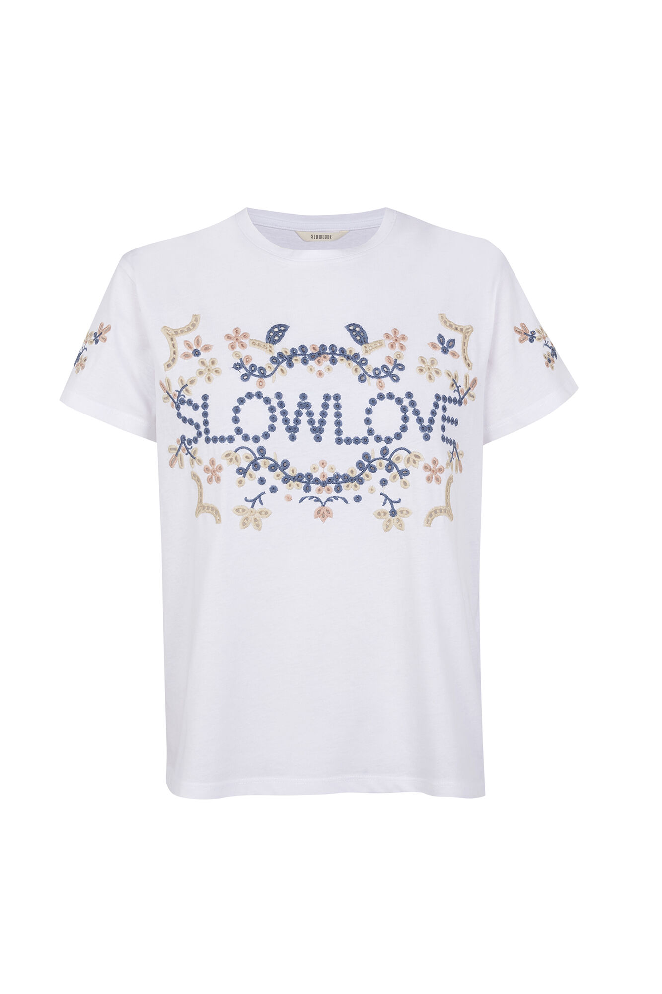 Slowlove Camiseta bordado Multicolorido
