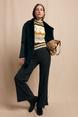 Slowlove Wide leg jersey-knit trousers Grey