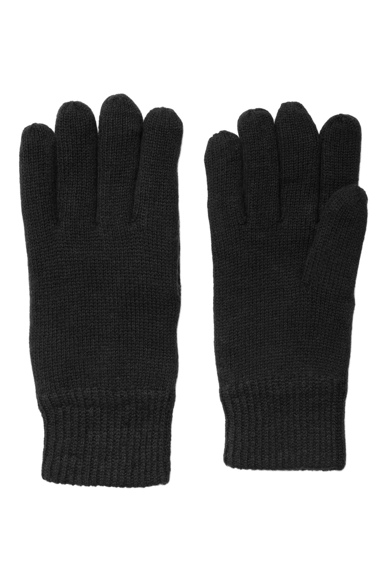Selected Gloves made with RWS Wool. Black