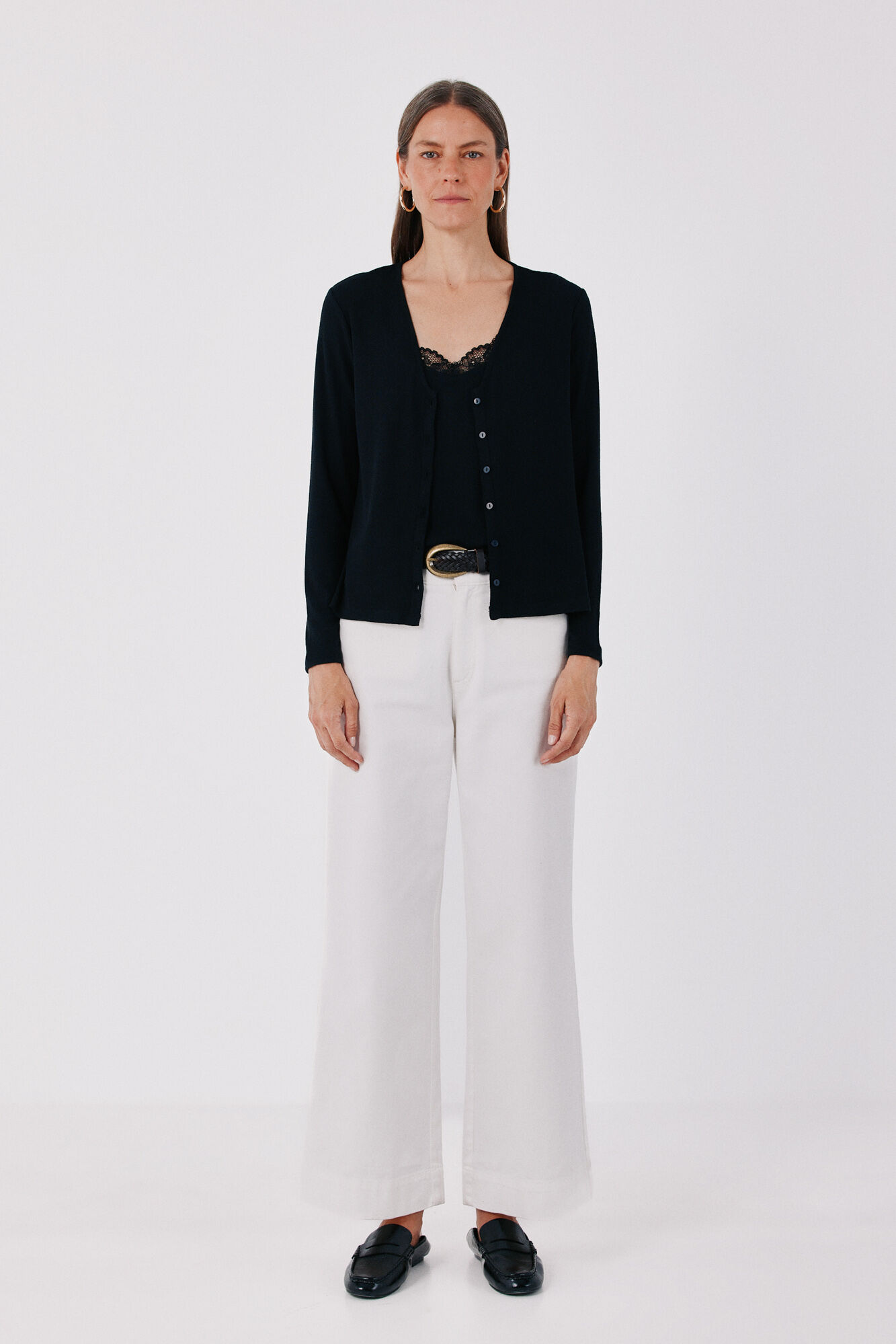 Cortefiel Lace detail double cardigan