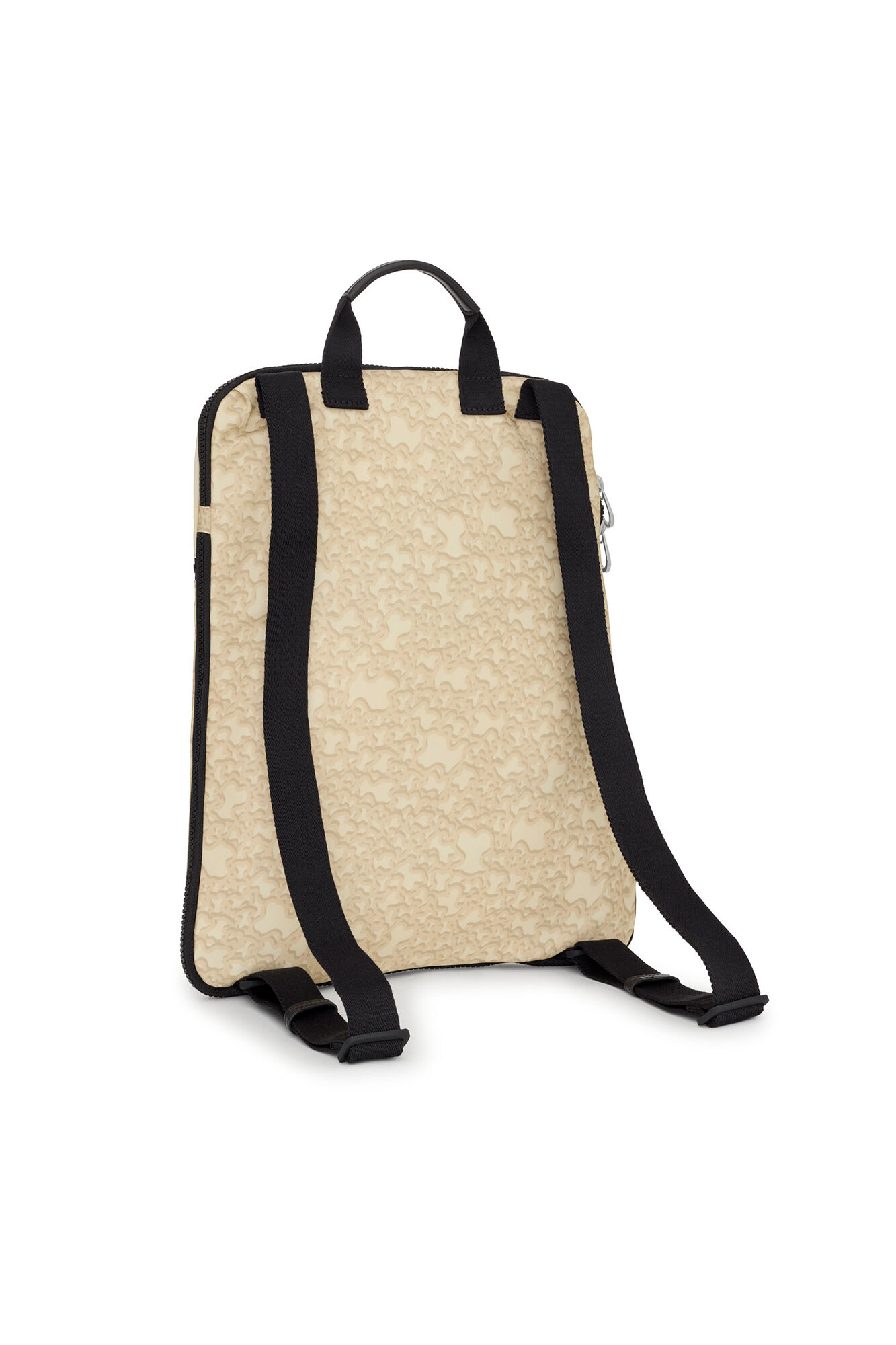 Tous Mochila plana beige Kaos Mini Evolution Nylon Beige