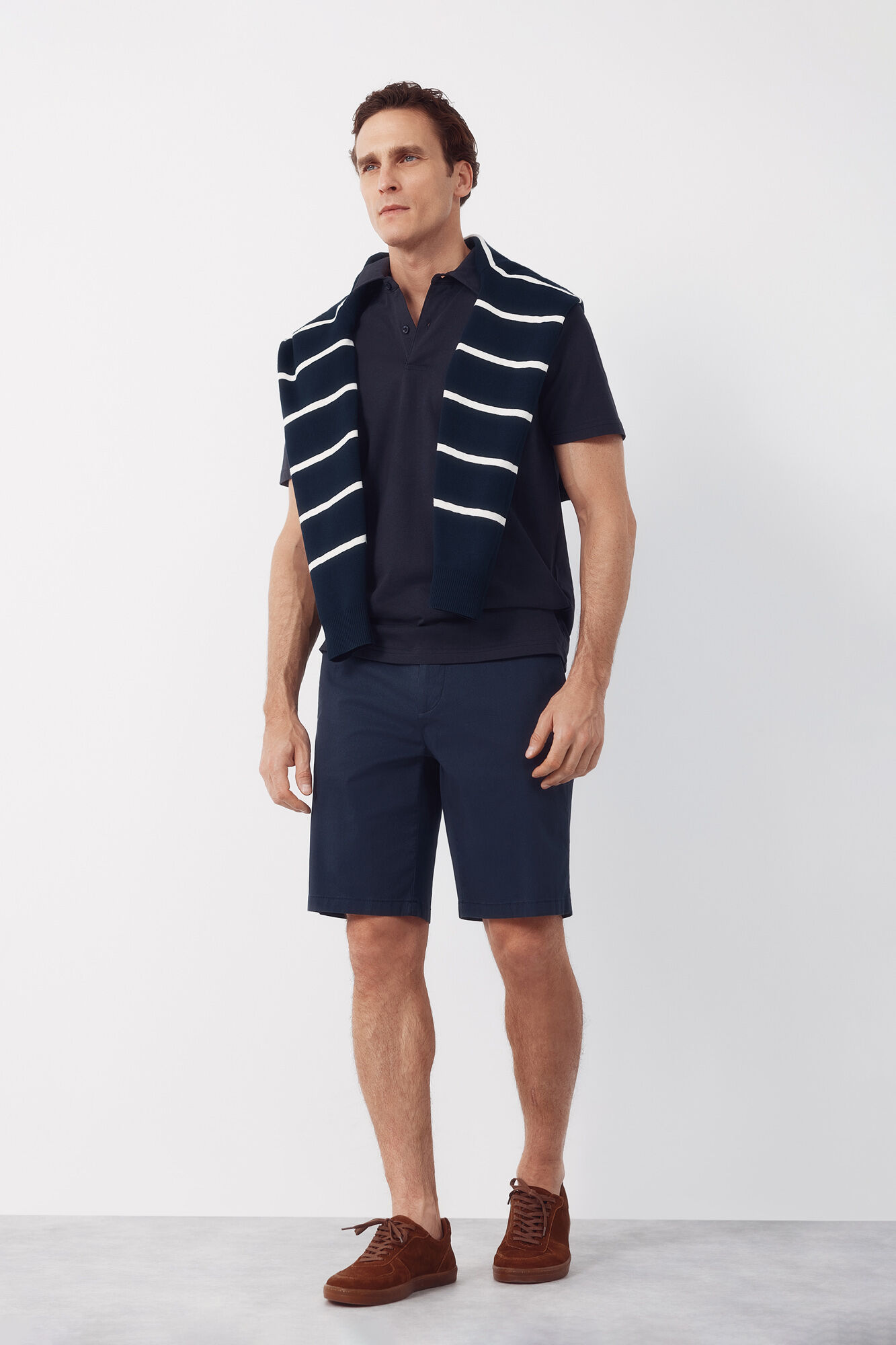 Cortefiel Plain pocket polo shirt