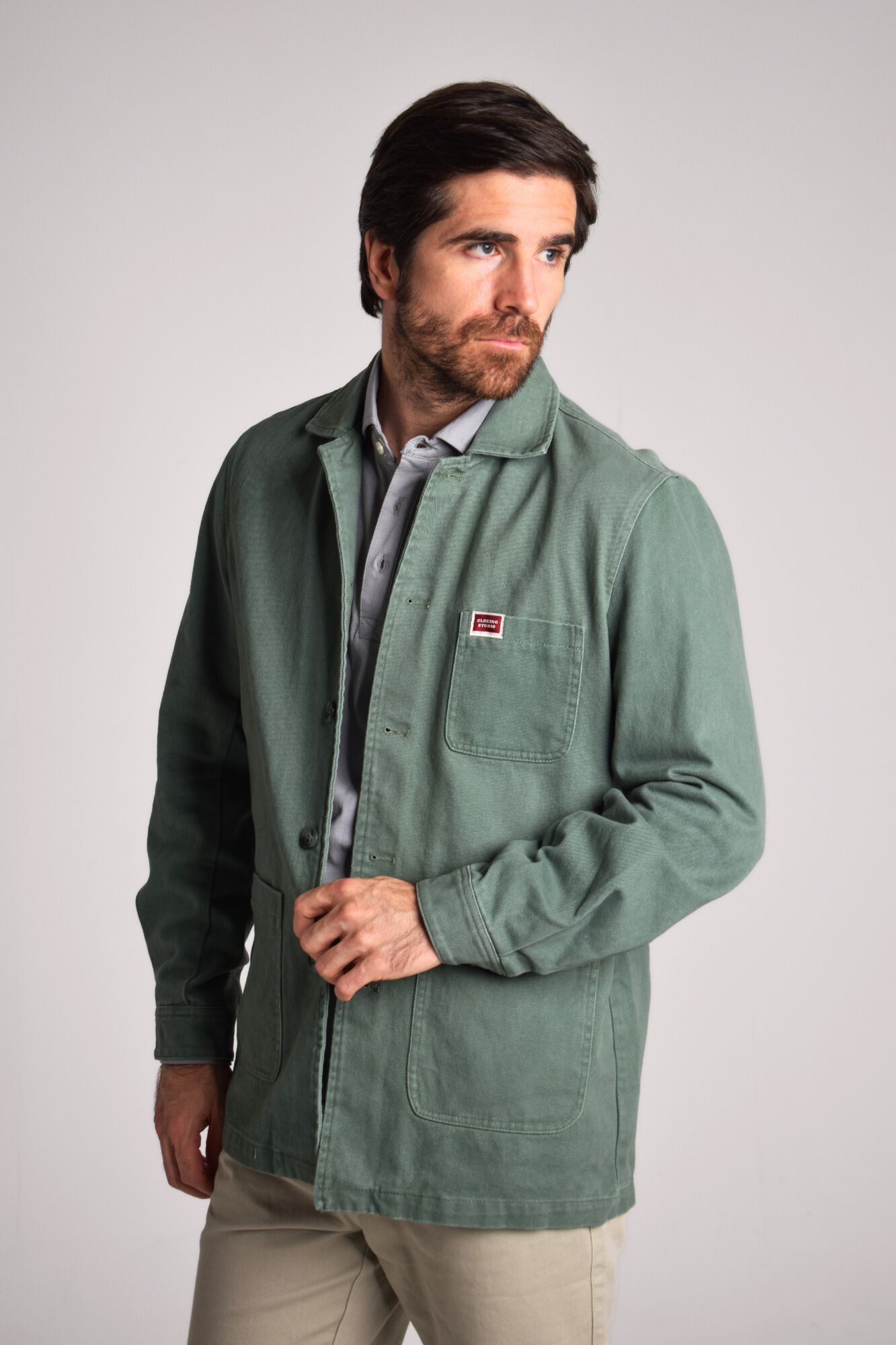 Cloking Casaco Denim Verde