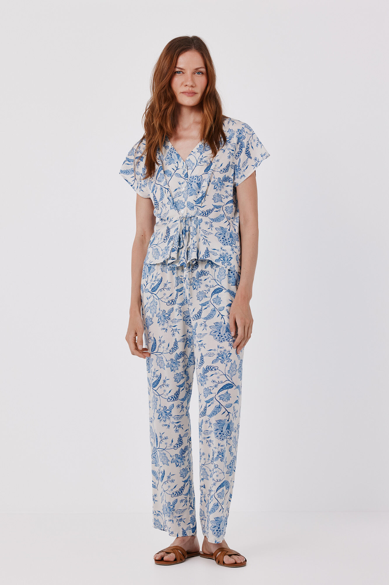 Cortefiel Blusa estampada
