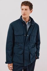 Cortefiel Technical jacket with 4 pockets Navy