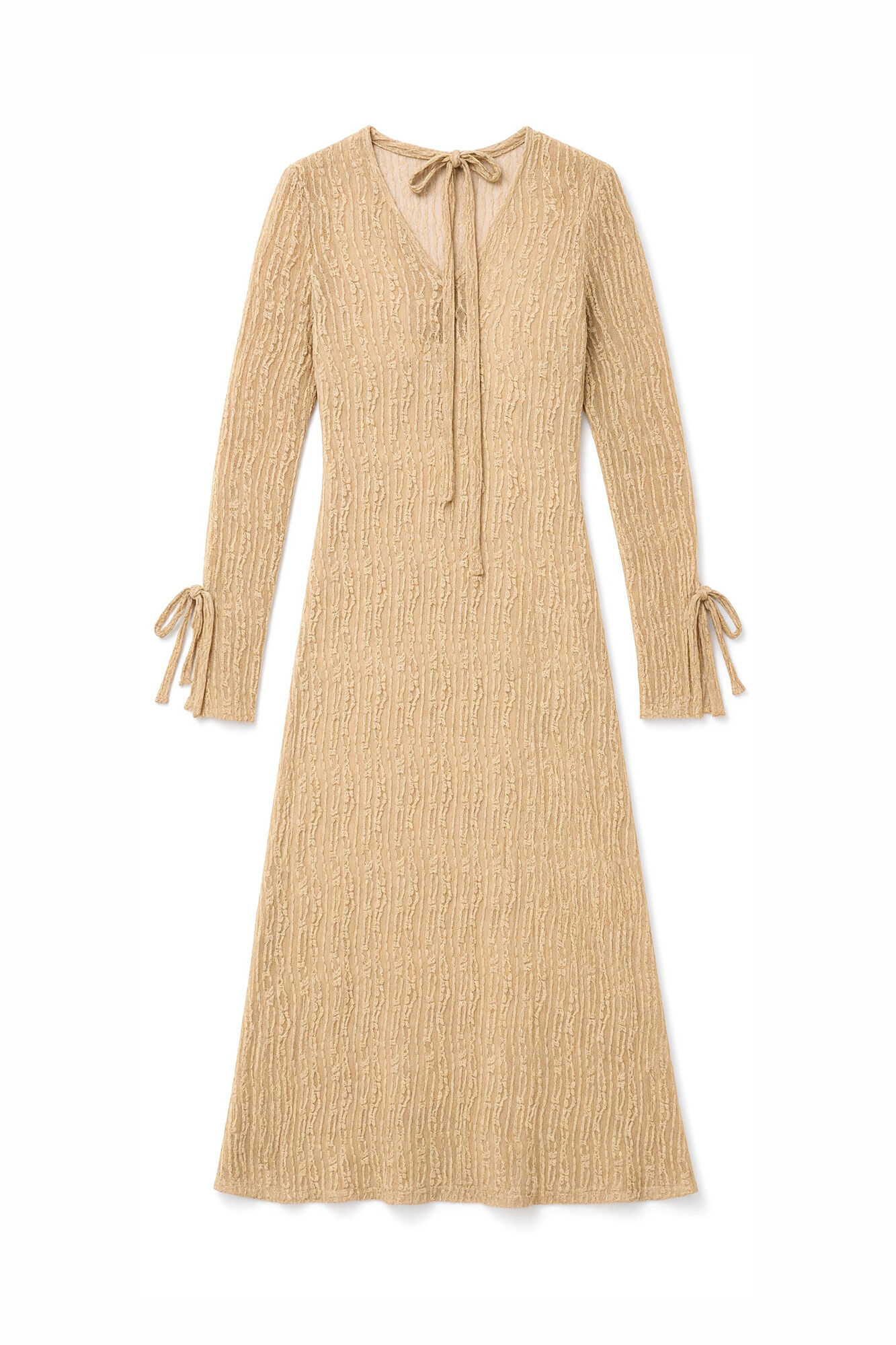 Slowlove Vestido encaje Beige