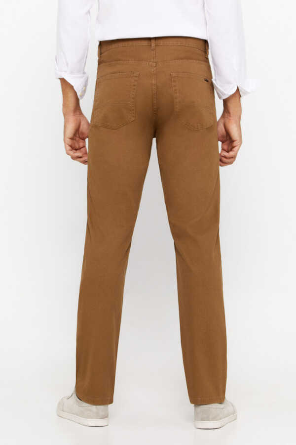 Cortefiel 5-pocket trousers, slim fit Brown