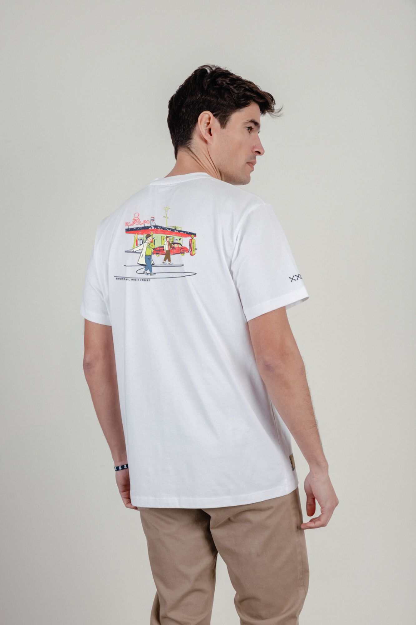 elPulpo T-shirt manga curta Branco