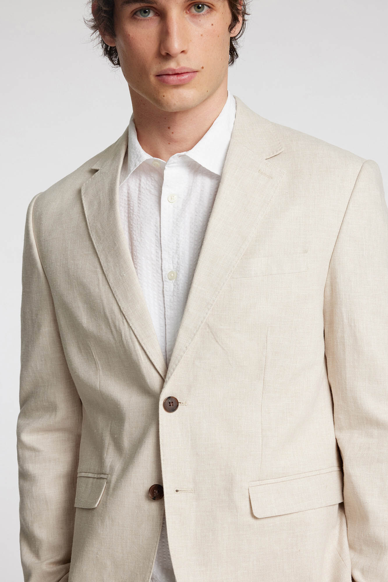 Selected Americana confeccionada con lino