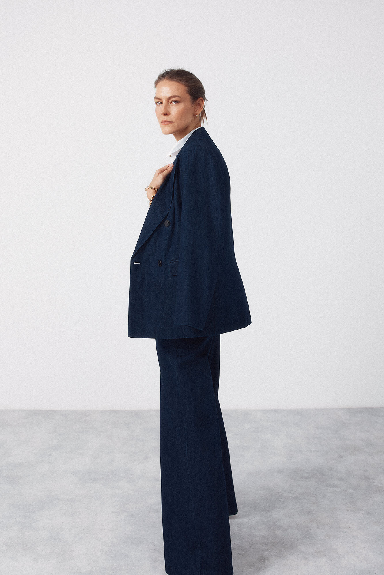 Cortefiel Pantal&oacute;n denim sastre Blue