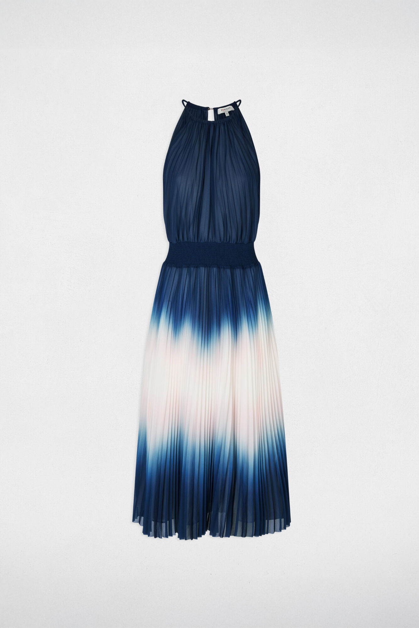 Morgan Vestido comprido plissado Multicolorido