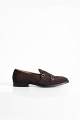 PuroEGO Mocassim monk em croute Castanho