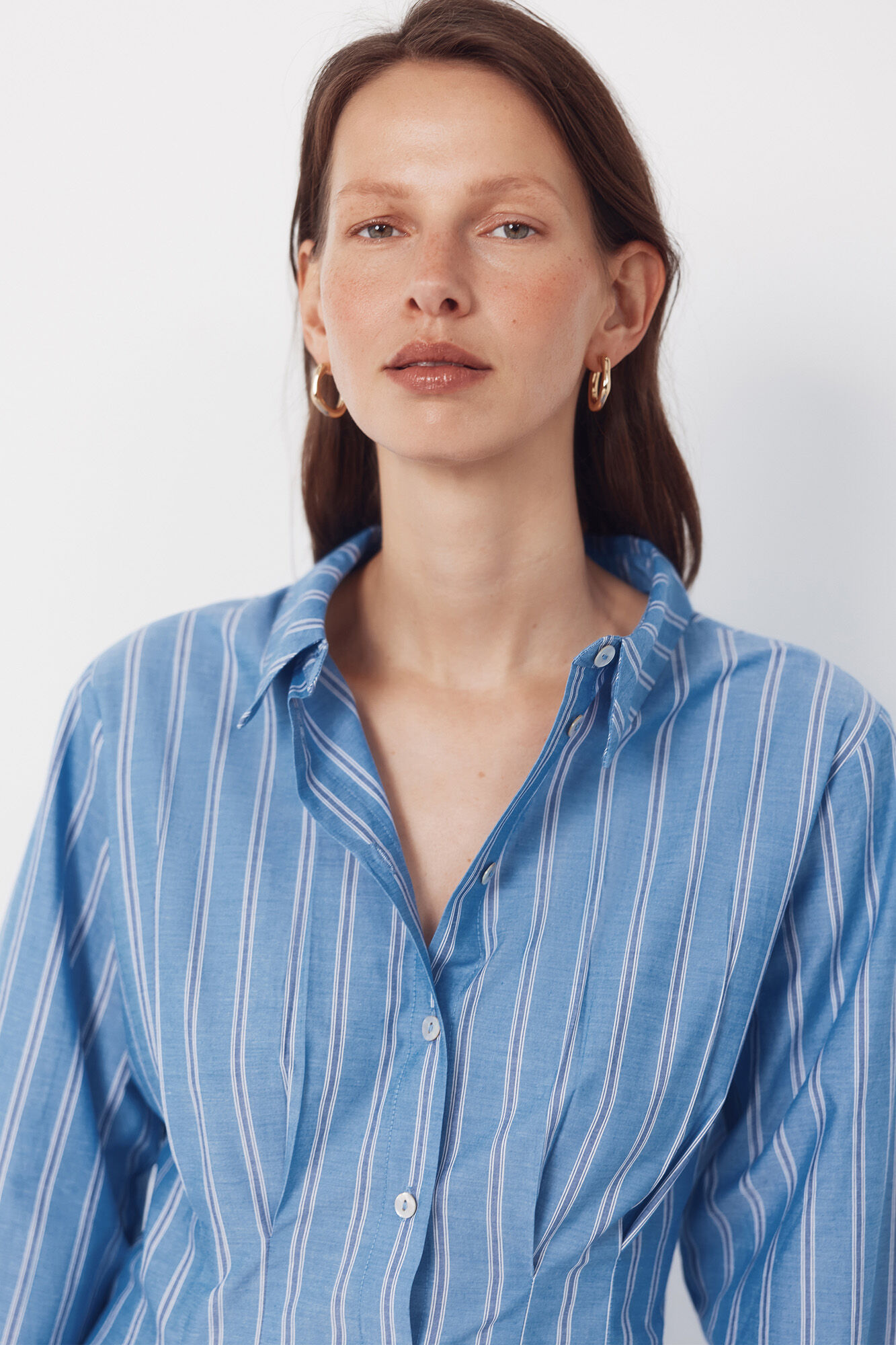 Cortefiel Striped shirt dress