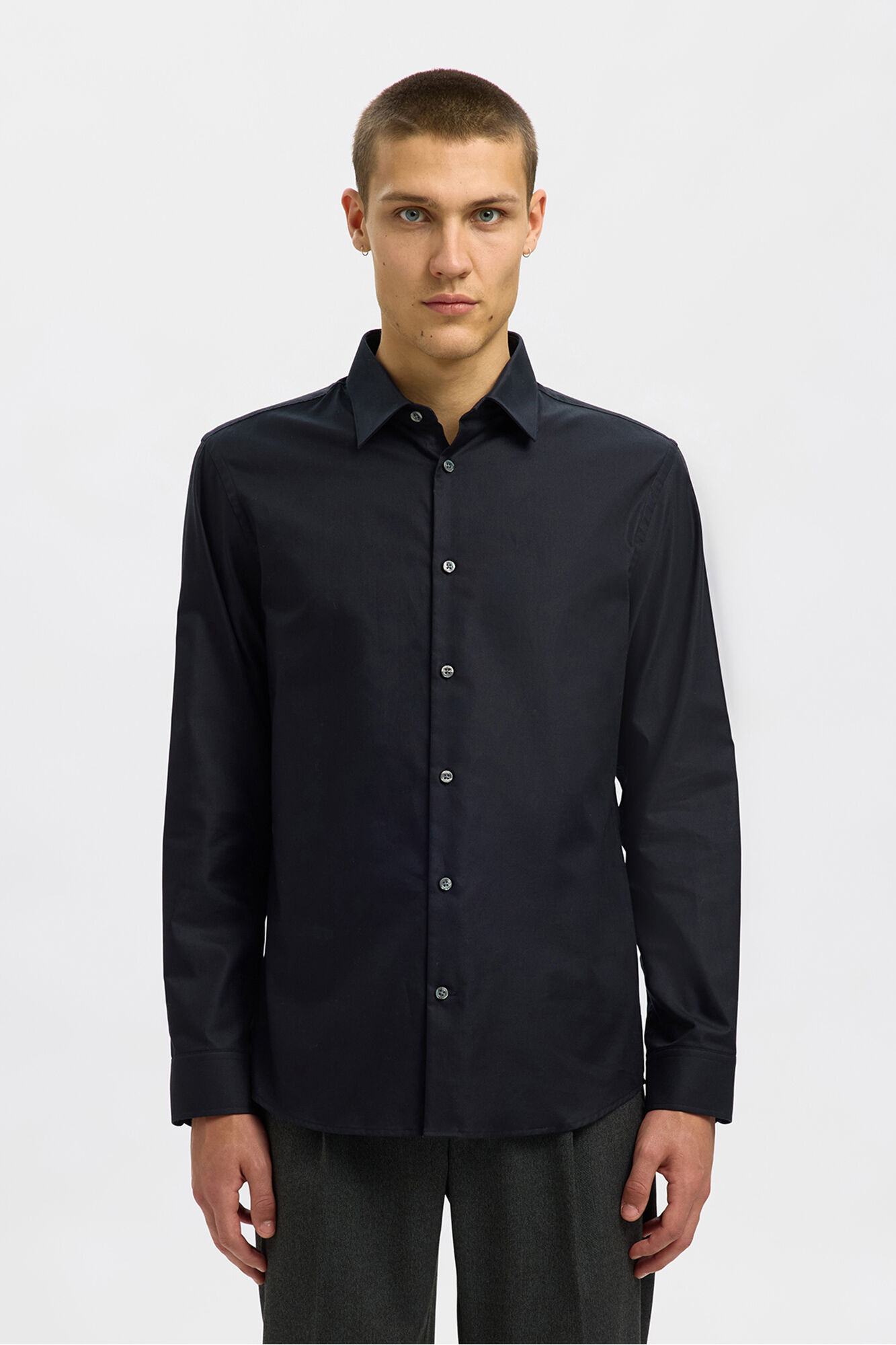 Selected Slim Fit Formal Shirt Black