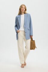Selected Blazer de fato fit descontra&iacute;do Azul