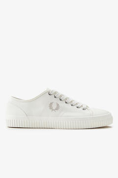 Cortefiel Hughes-Low canvas trainer Ivory
