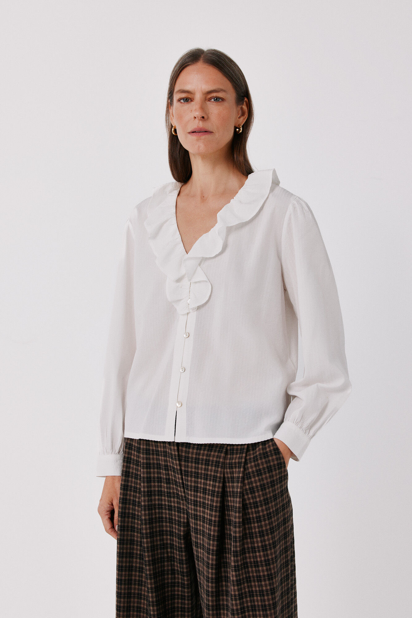 Cortefiel Ruffle blouse