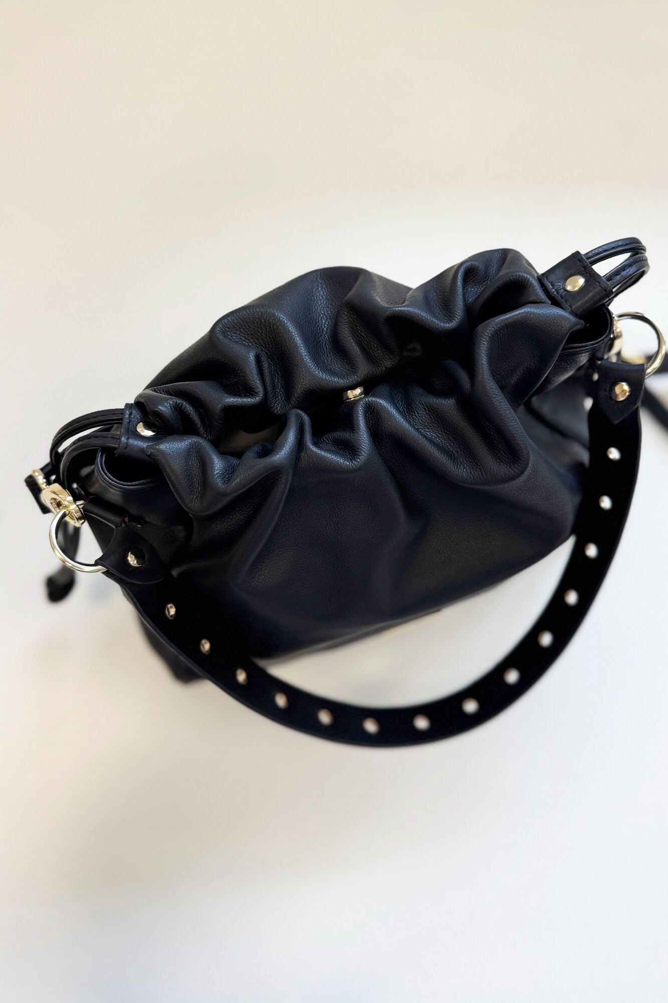 The Code Mala Pouch em pele Preto