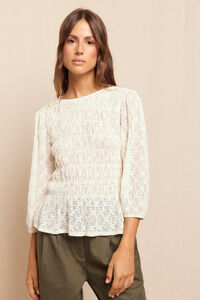 Slowlove Top estampado franzido