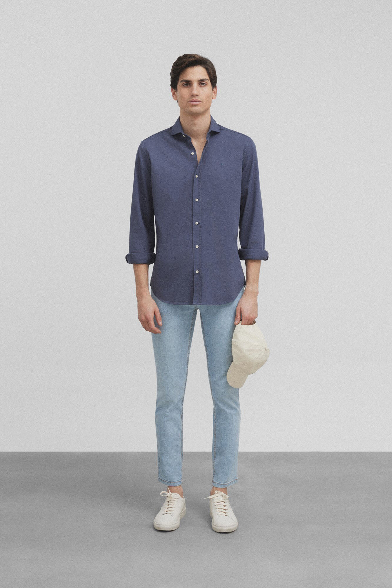 Silbon Camisa sport silbon structure Azul marino