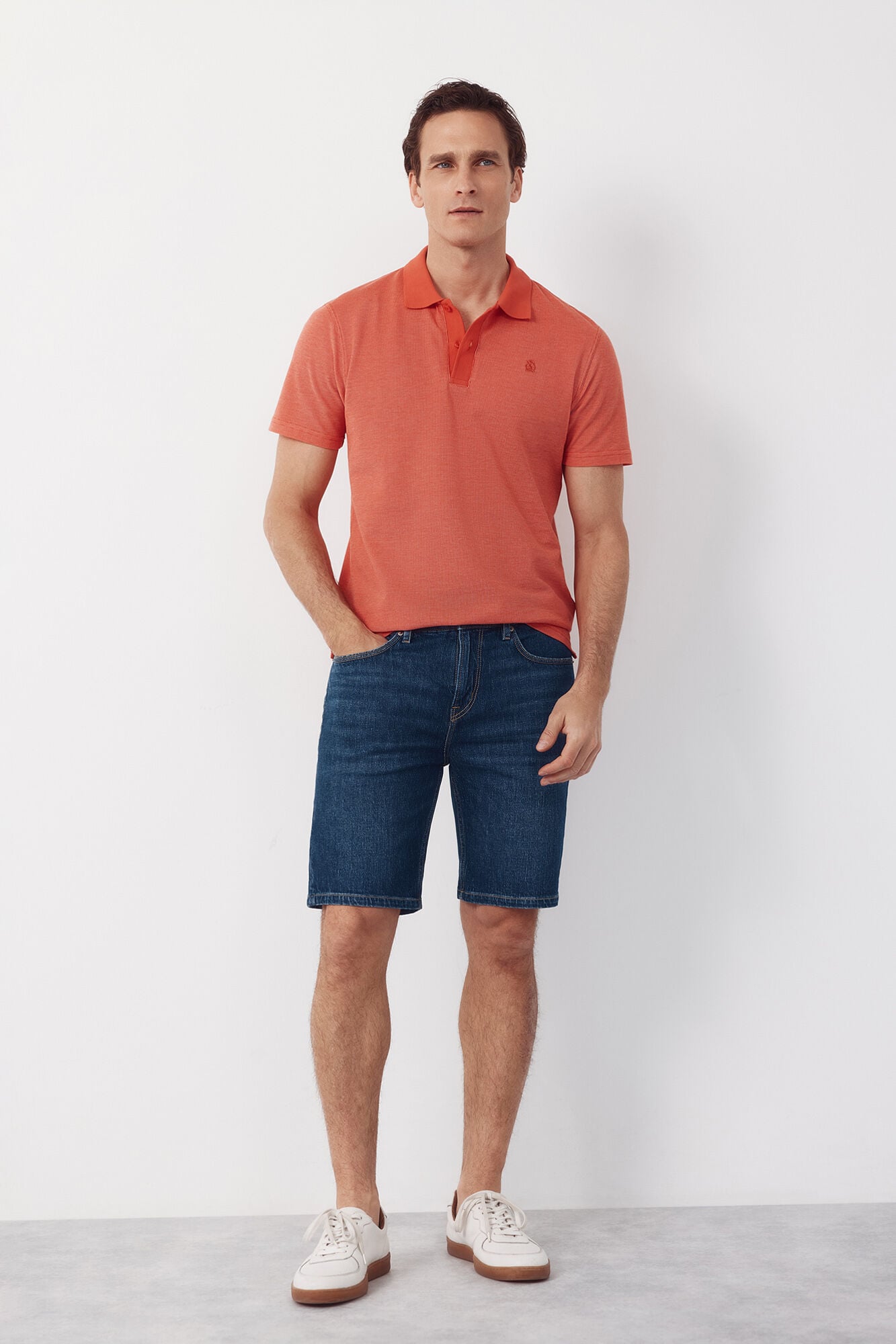 Cortefiel Textured polo shirt