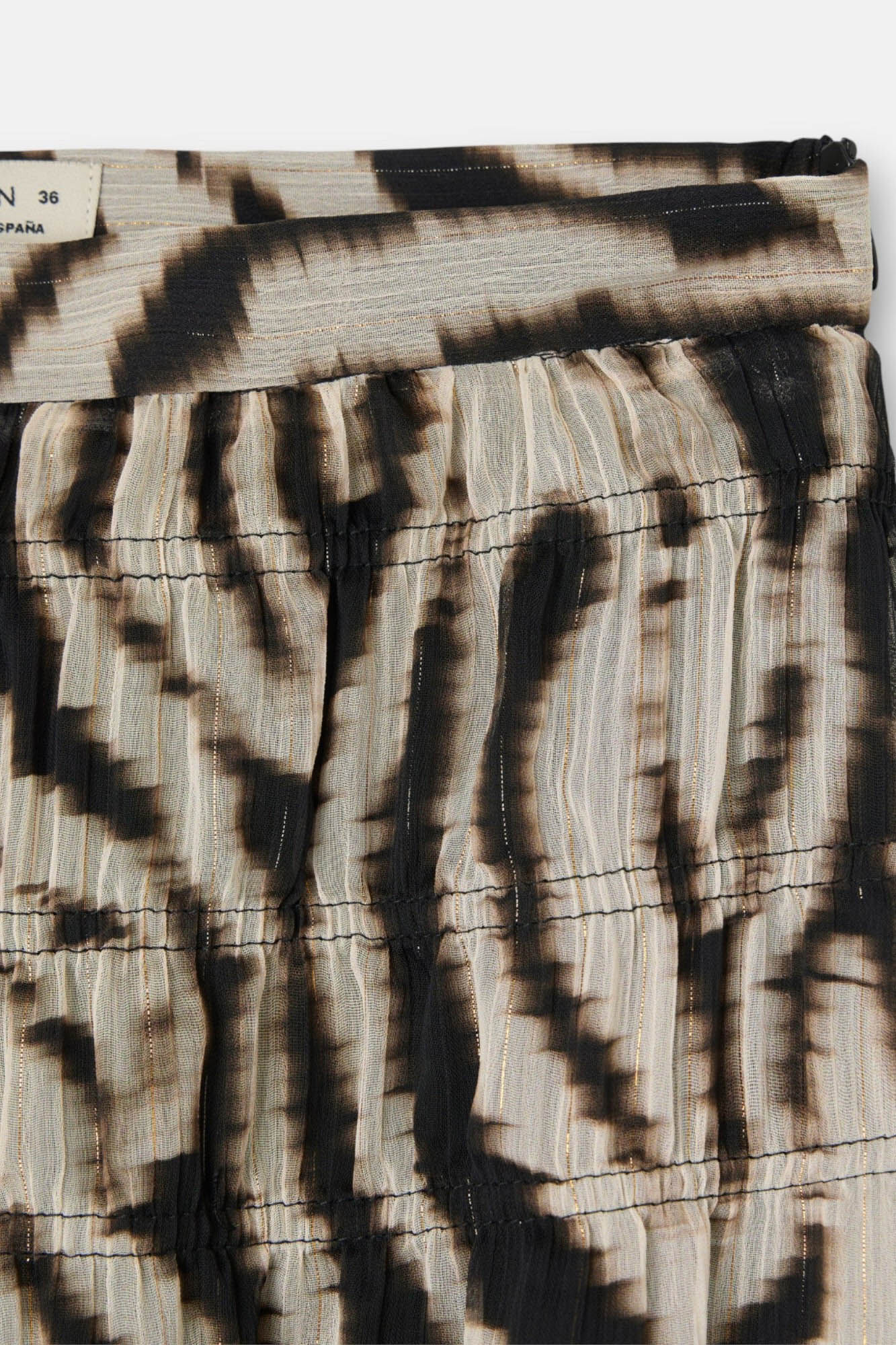 Silbon Saia comprida estampado animal print Tostado