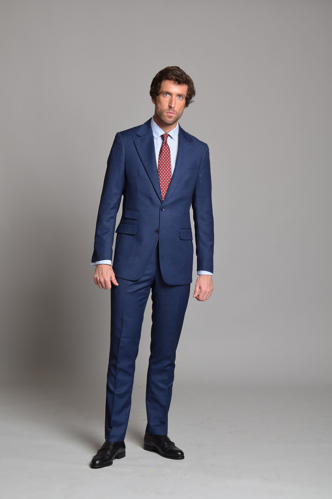 Cloking Suit Birdseye Blue British Collection Blue