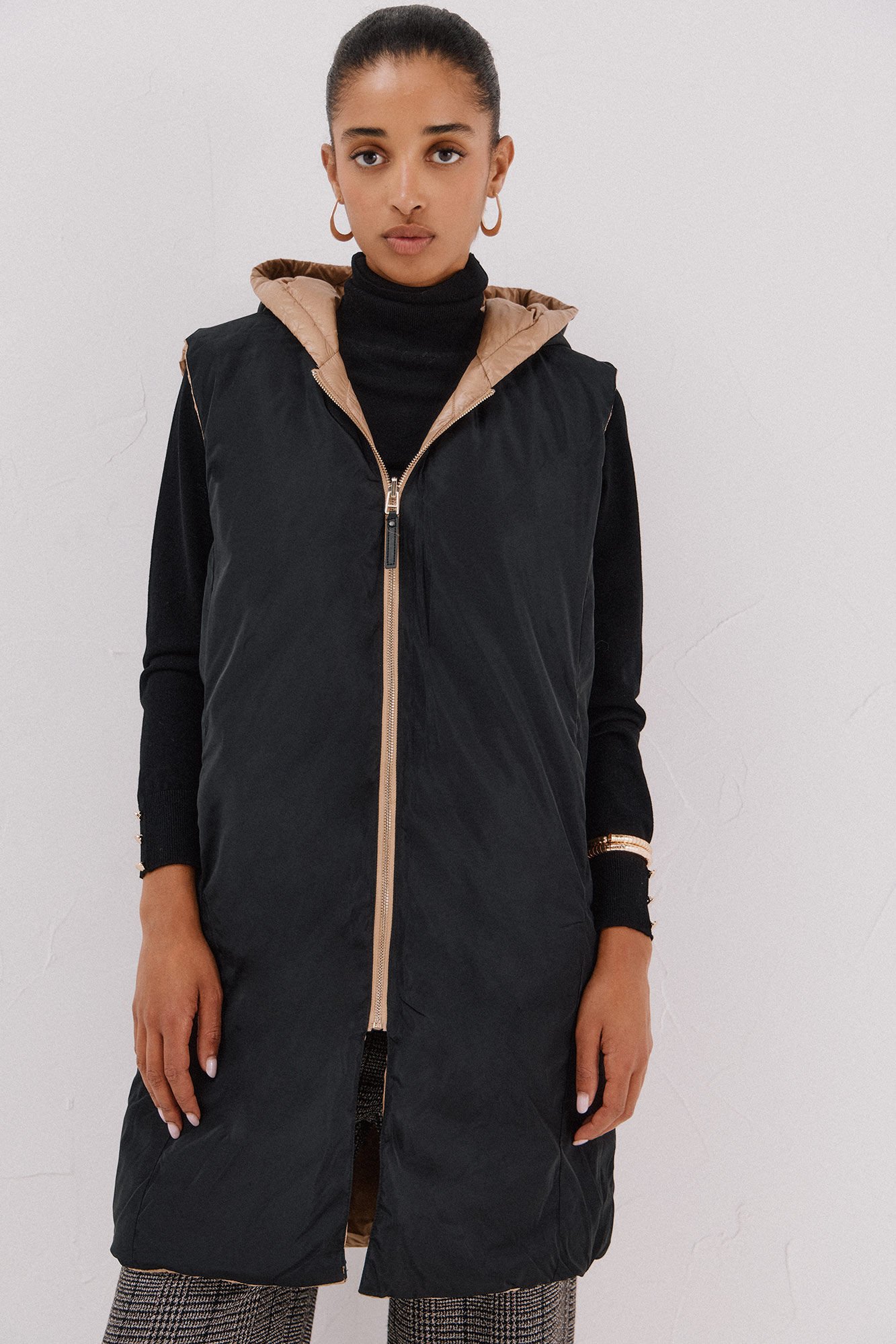 Cortefiel Long reversible gilet