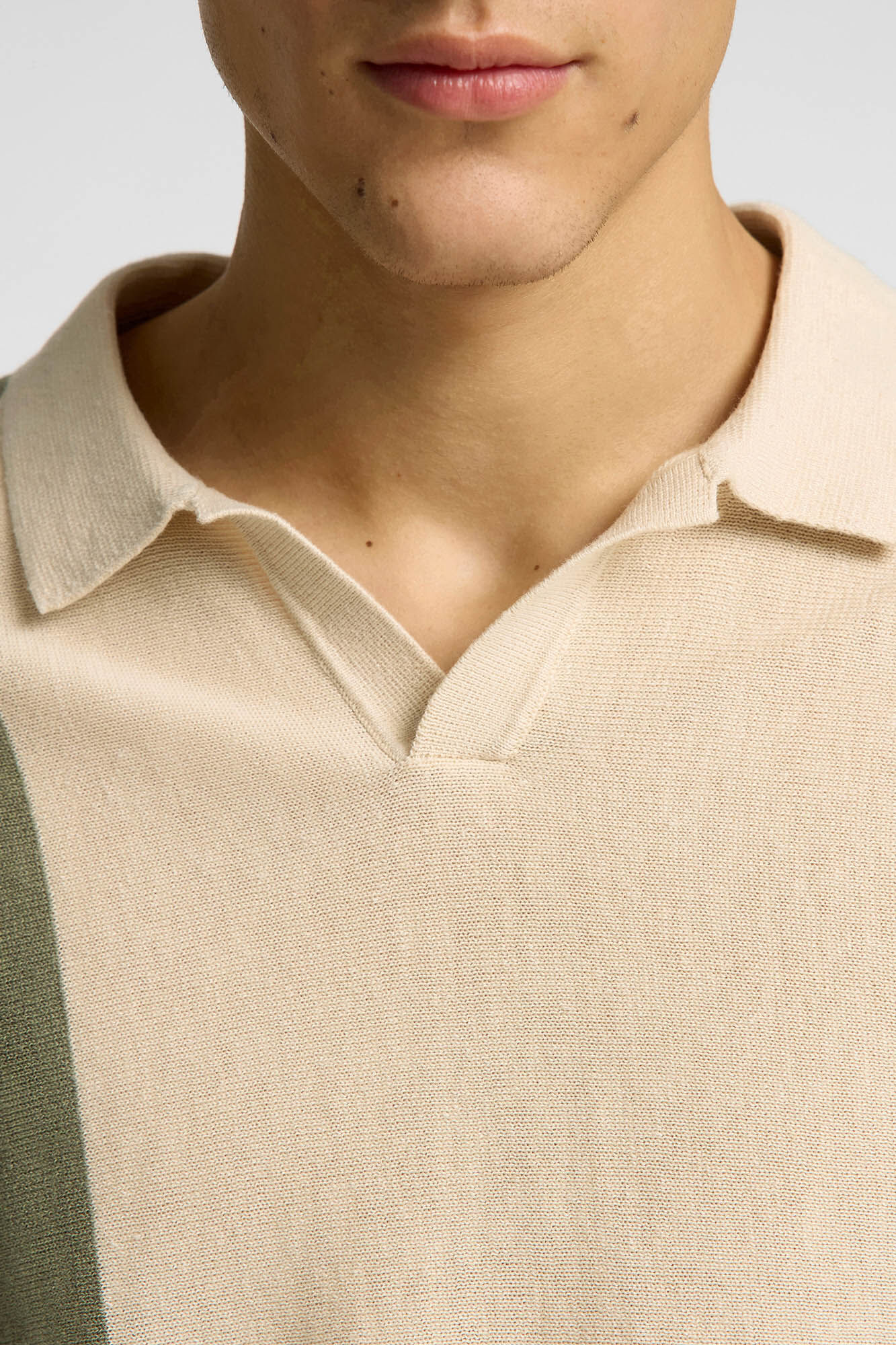 Selected Camisa polo de linho de manga manga curta Cinzento