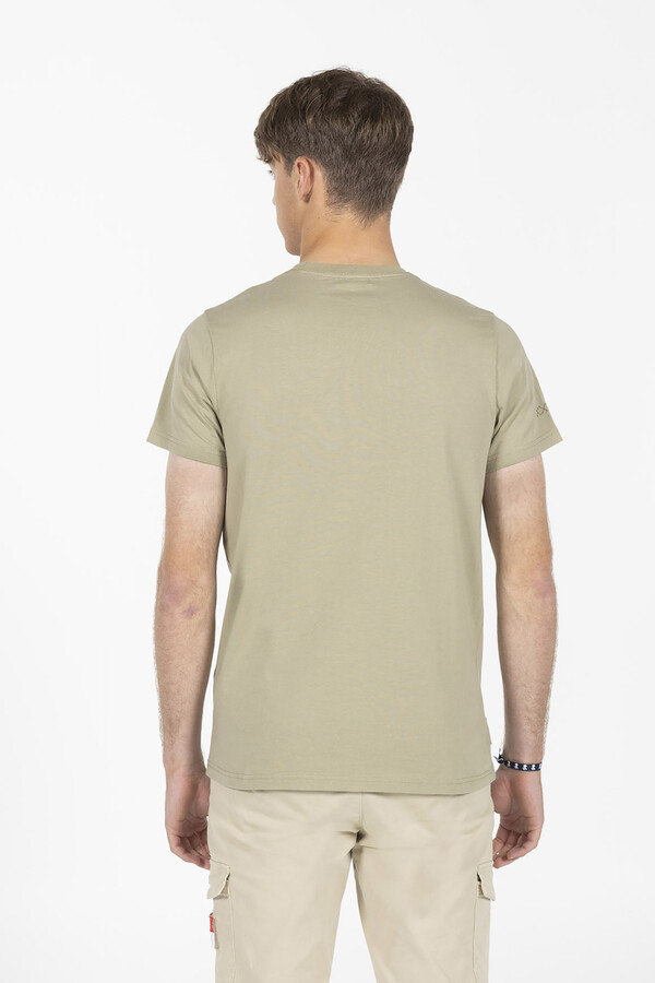 Cortefiel Camiseta logo a tono Green
