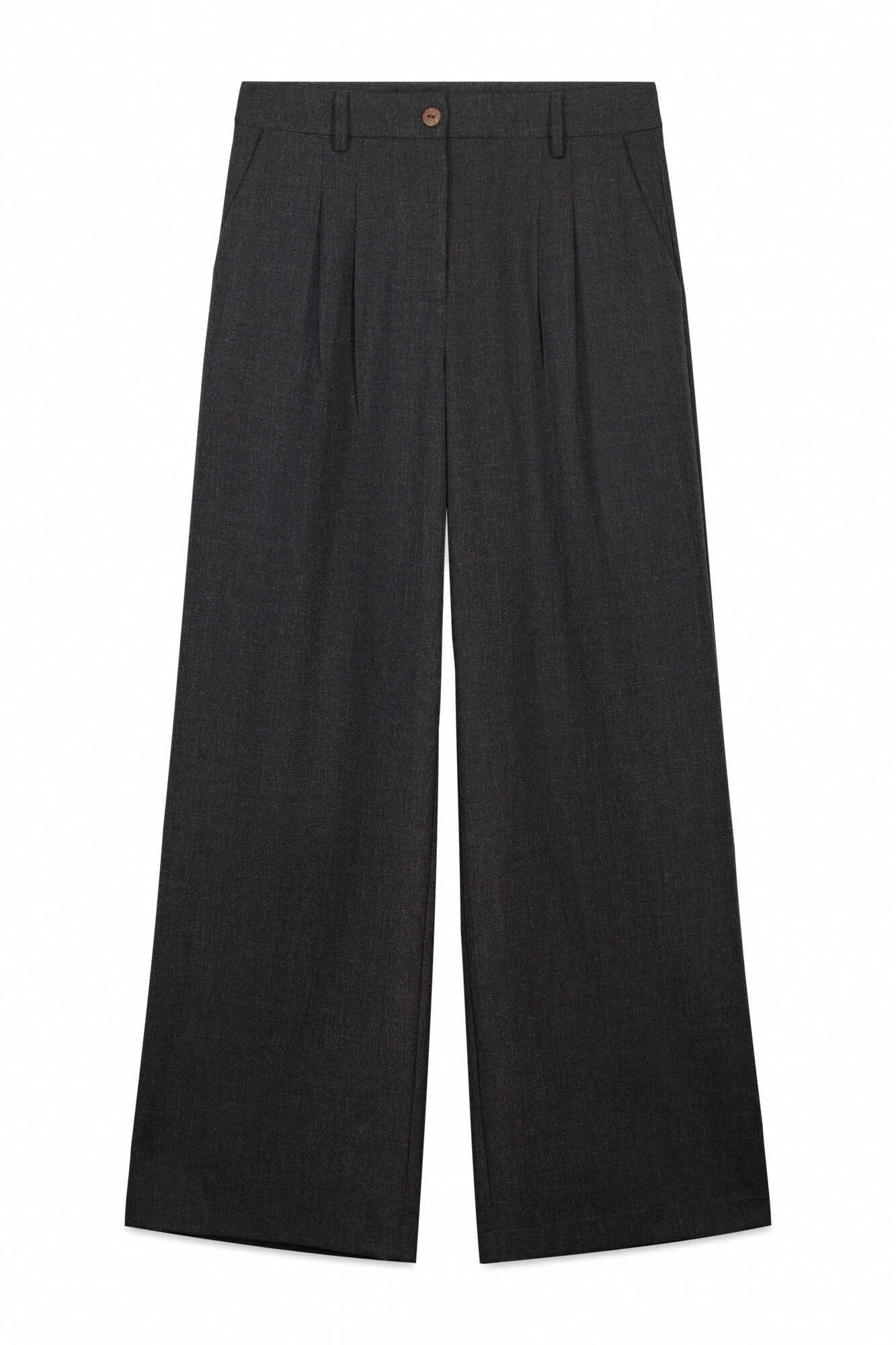 Slowlove Pantal&oacute;n pinzas recto Cinzento