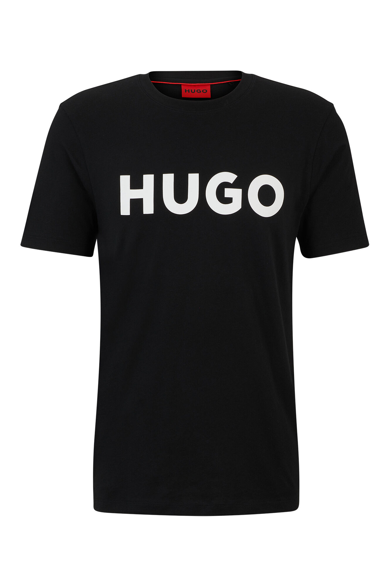 HUGO T-shirt de manga curta Cinzento