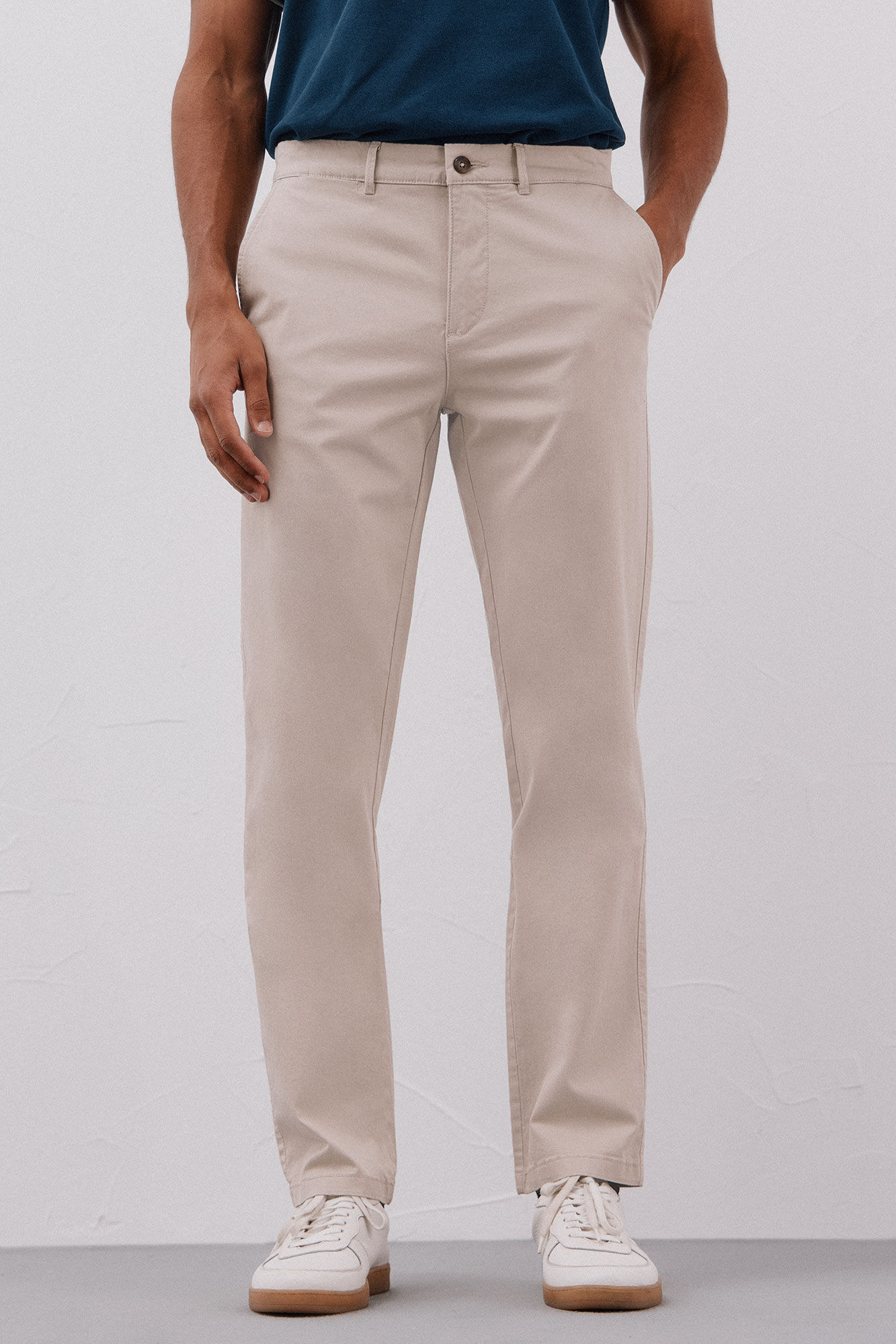 Cortefiel Regular fit lightweight chinos