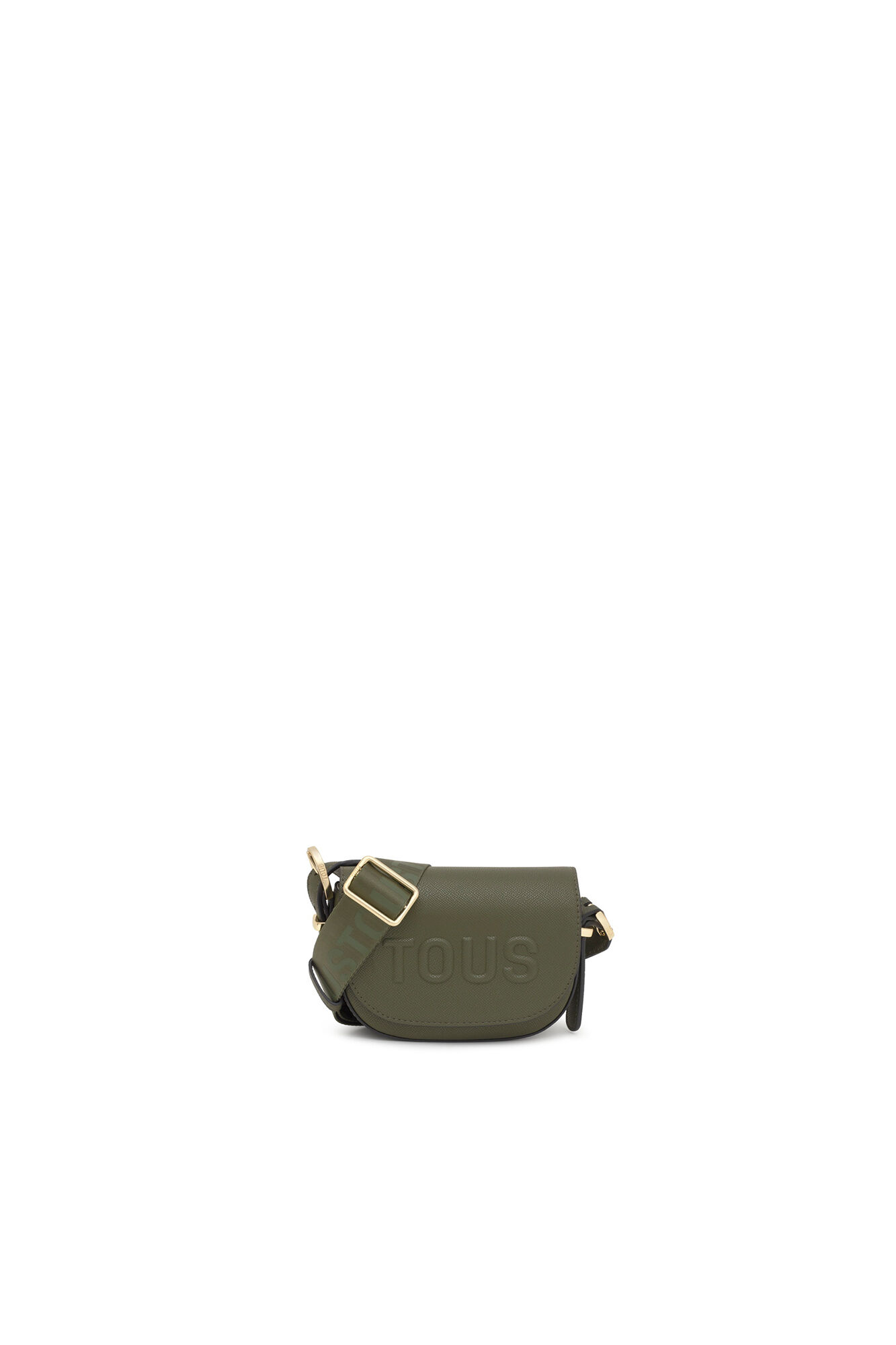 Tous TOUS Brenda khaki crescent mini crossbody bag Kaki