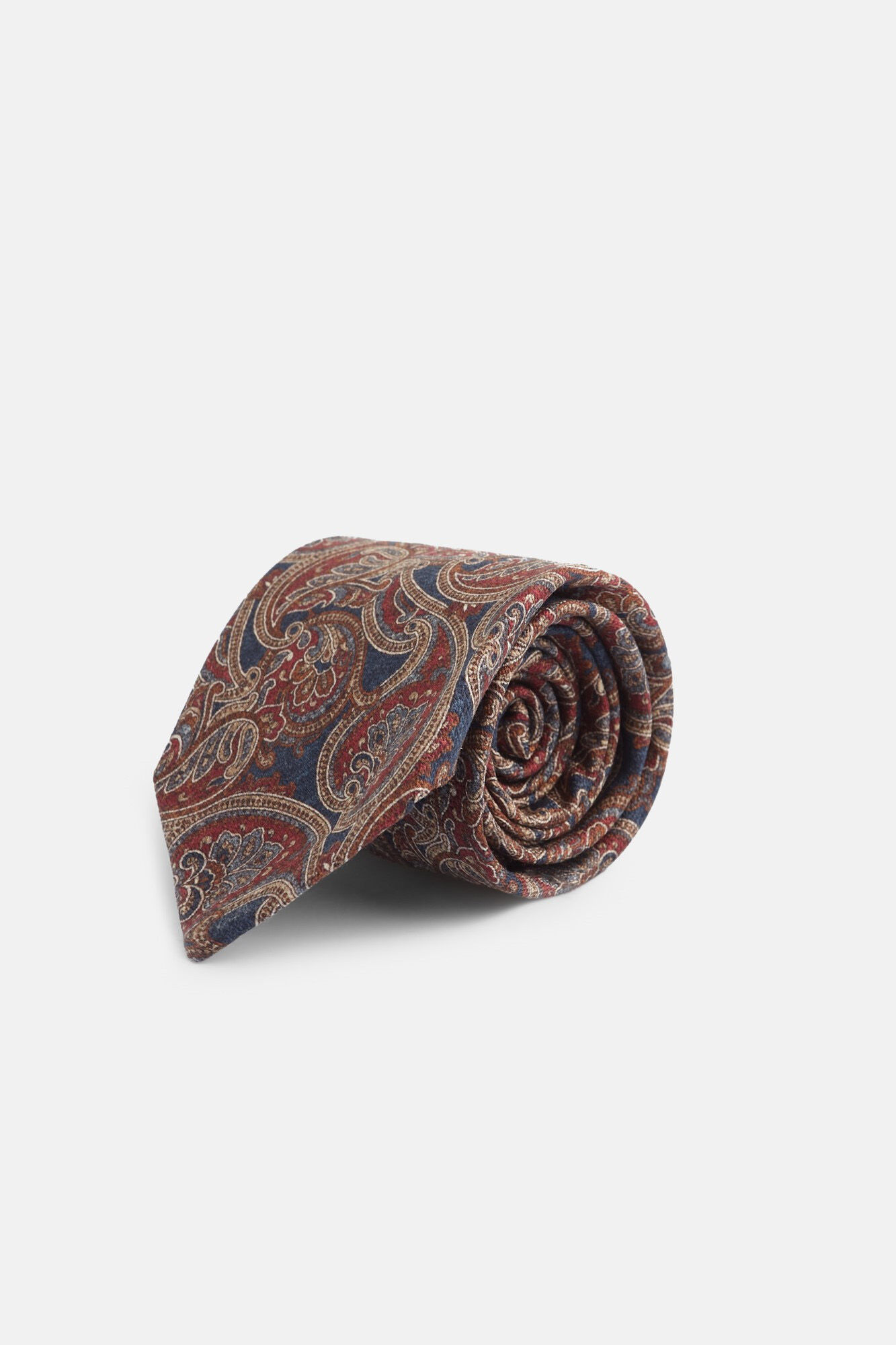 Silbon Corbata estampado cachemir Rojo