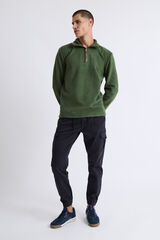 Williot Camisola Fecho-&Eacute;clair com polar meia Verde