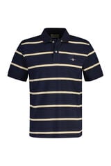 Gant Polo com micro padr&atilde;o Azul