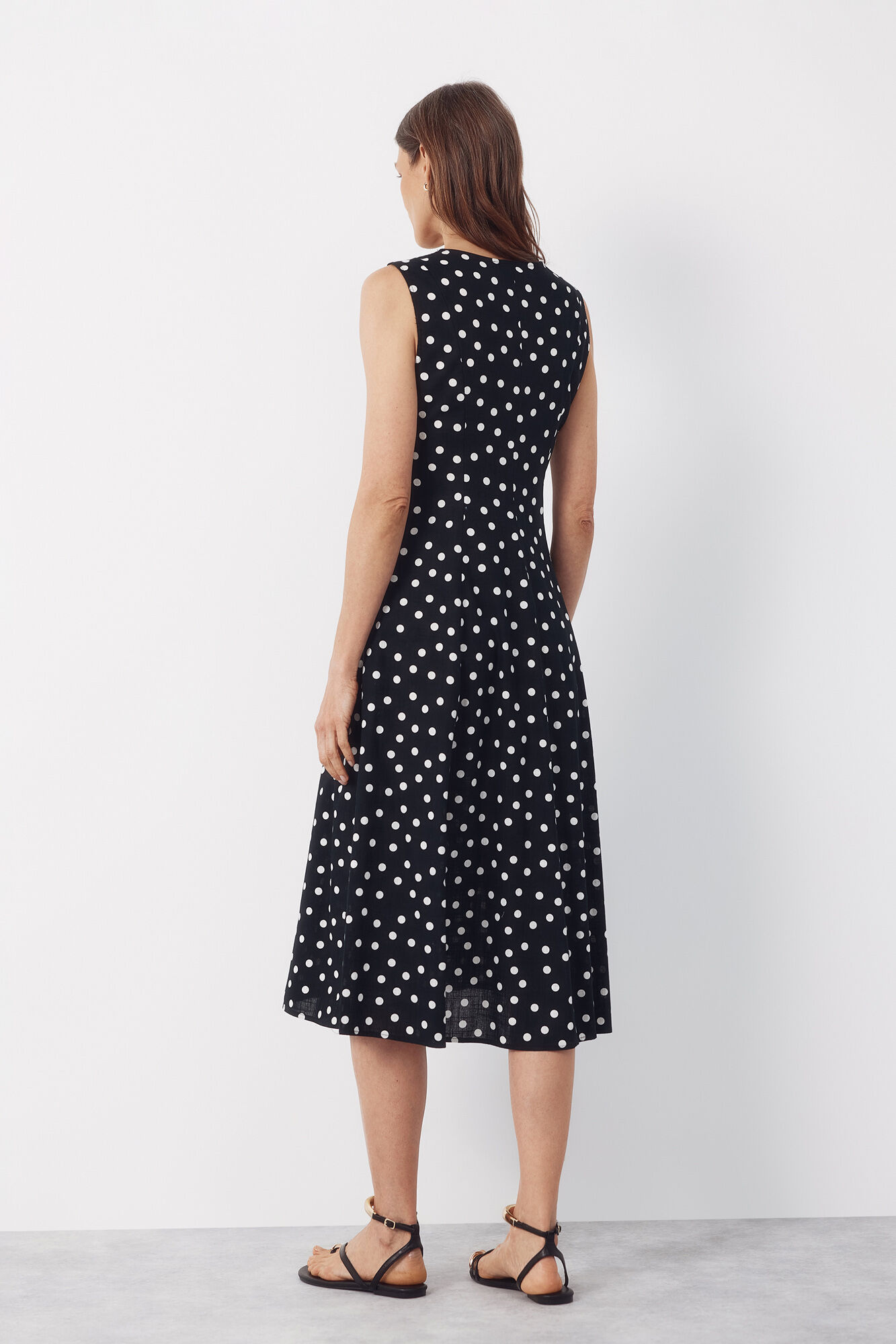 Cortefiel Print flared dress Multicolour