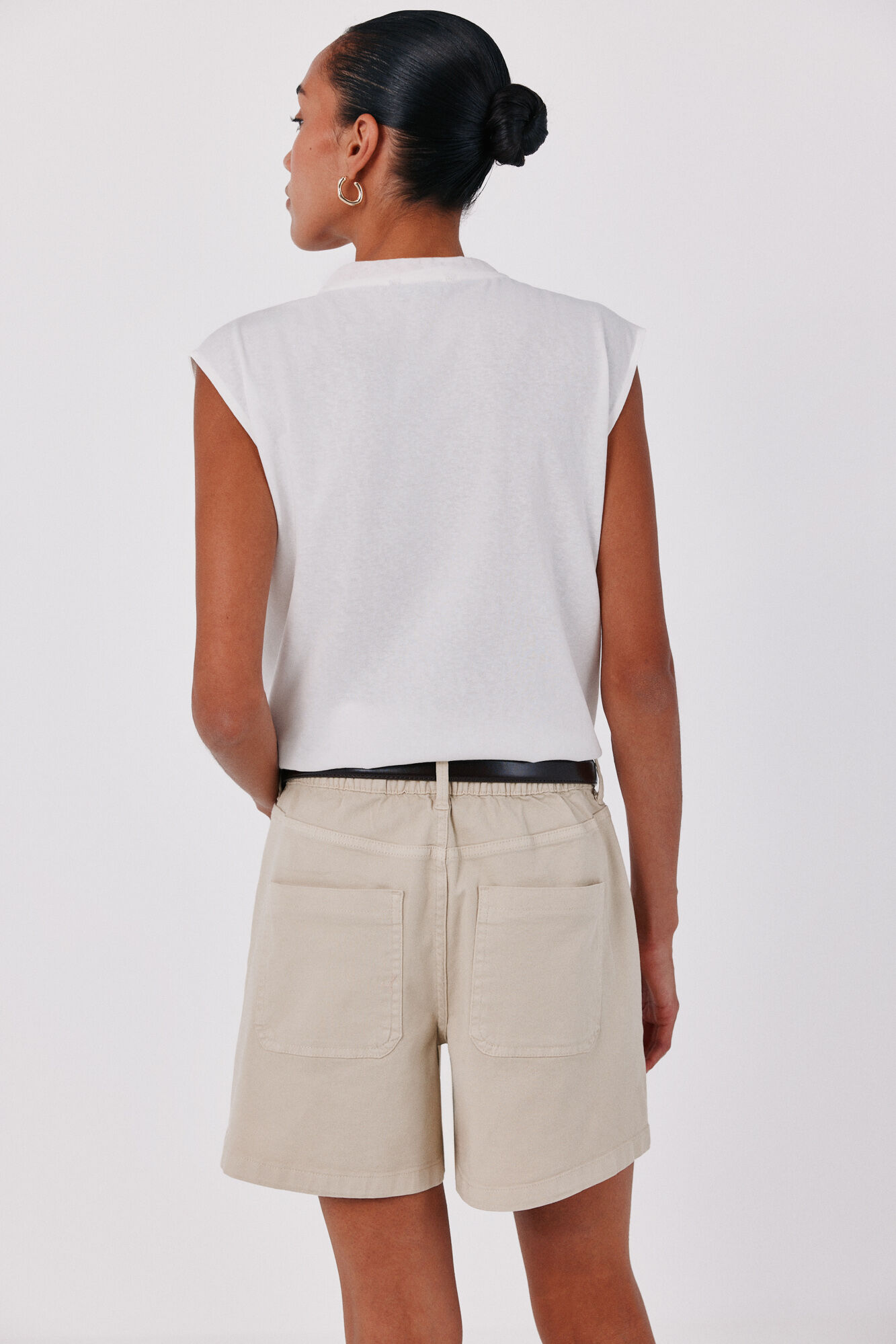 Cortefiel Camiseta pa&ntilde;uelo Blanco