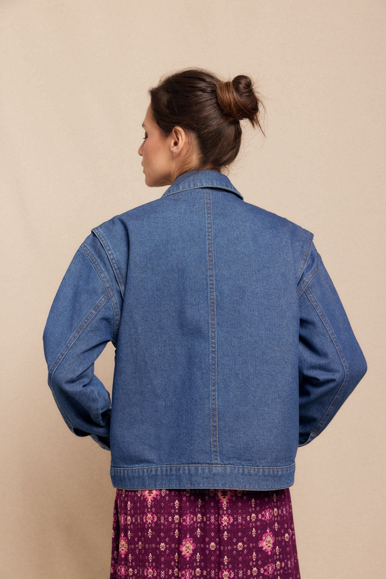 Slowlove Jaqueta bomber jeans  Azul