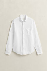 Gant Cotton and linen Regular Fit shirt White