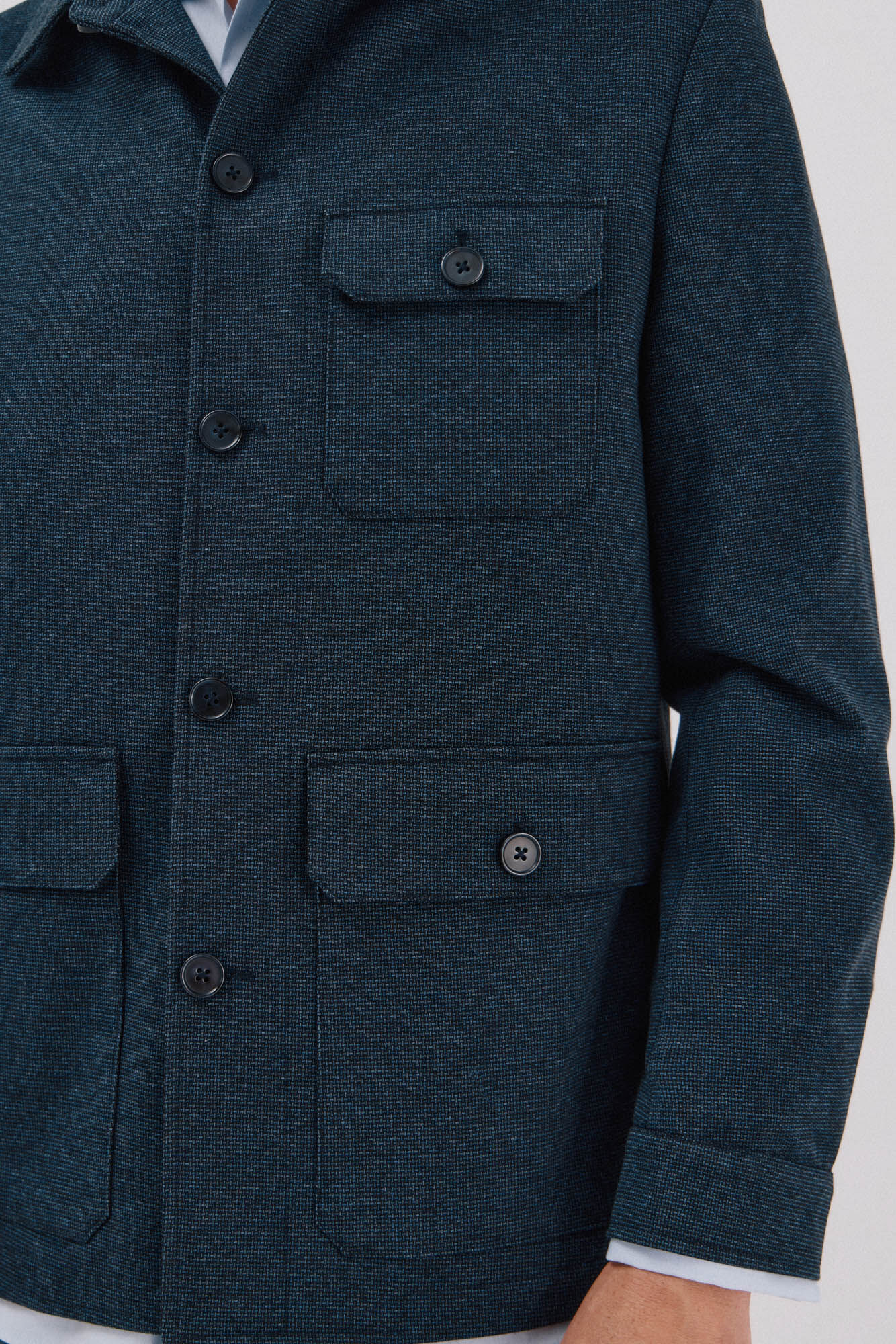 Cortefiel Knitted jersey-knit Navy