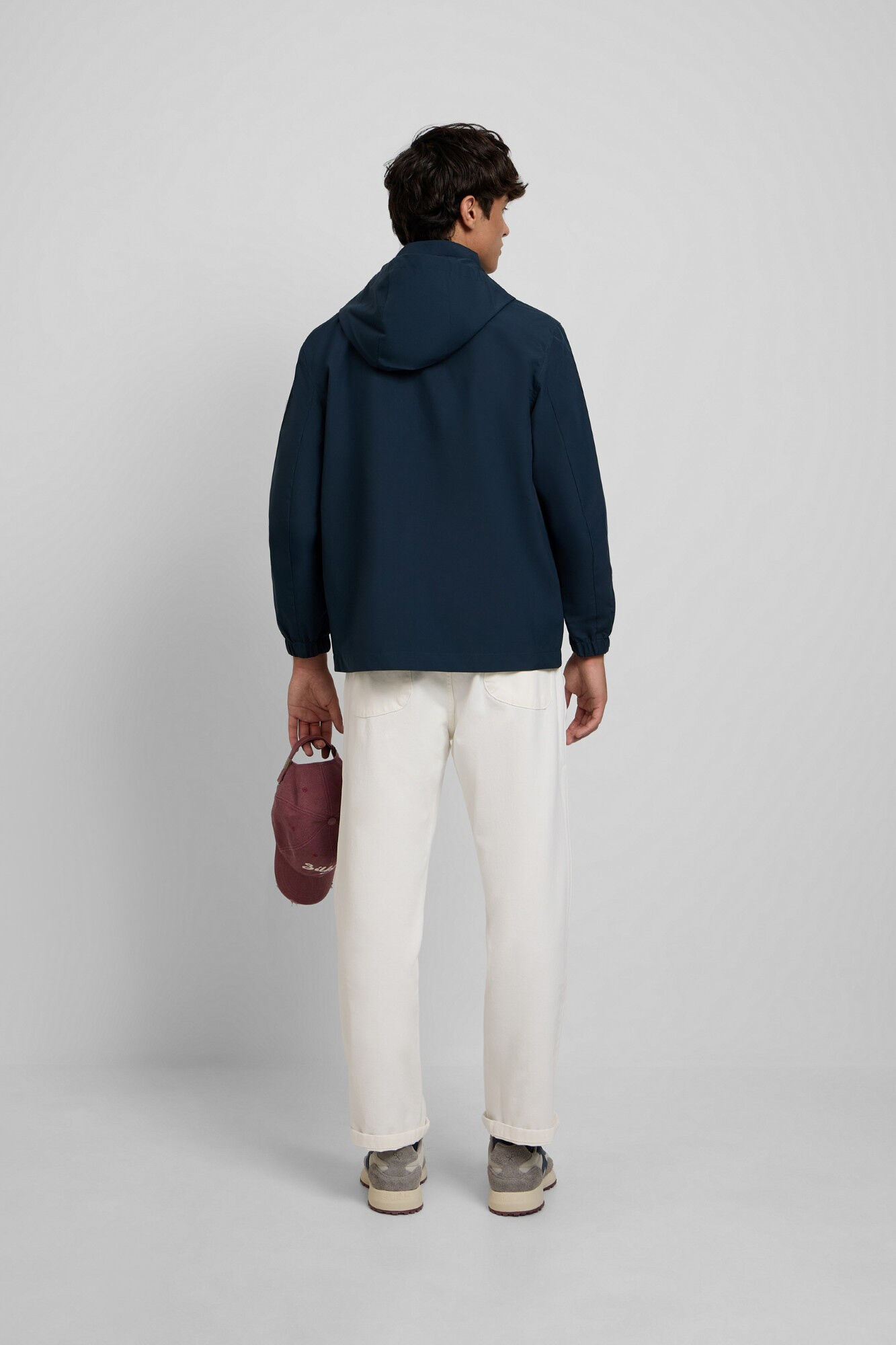 Silbon Casaco com capuz &agrave; prova de vento Azul