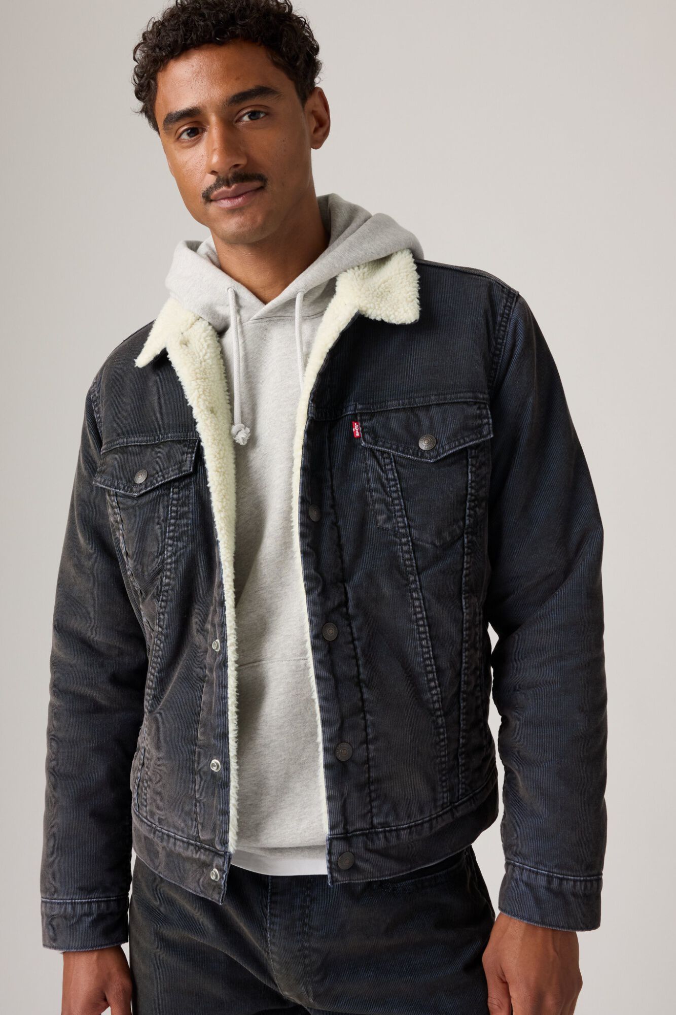 Levi's Blus&atilde;o em veludo Levis&reg; Cinzento