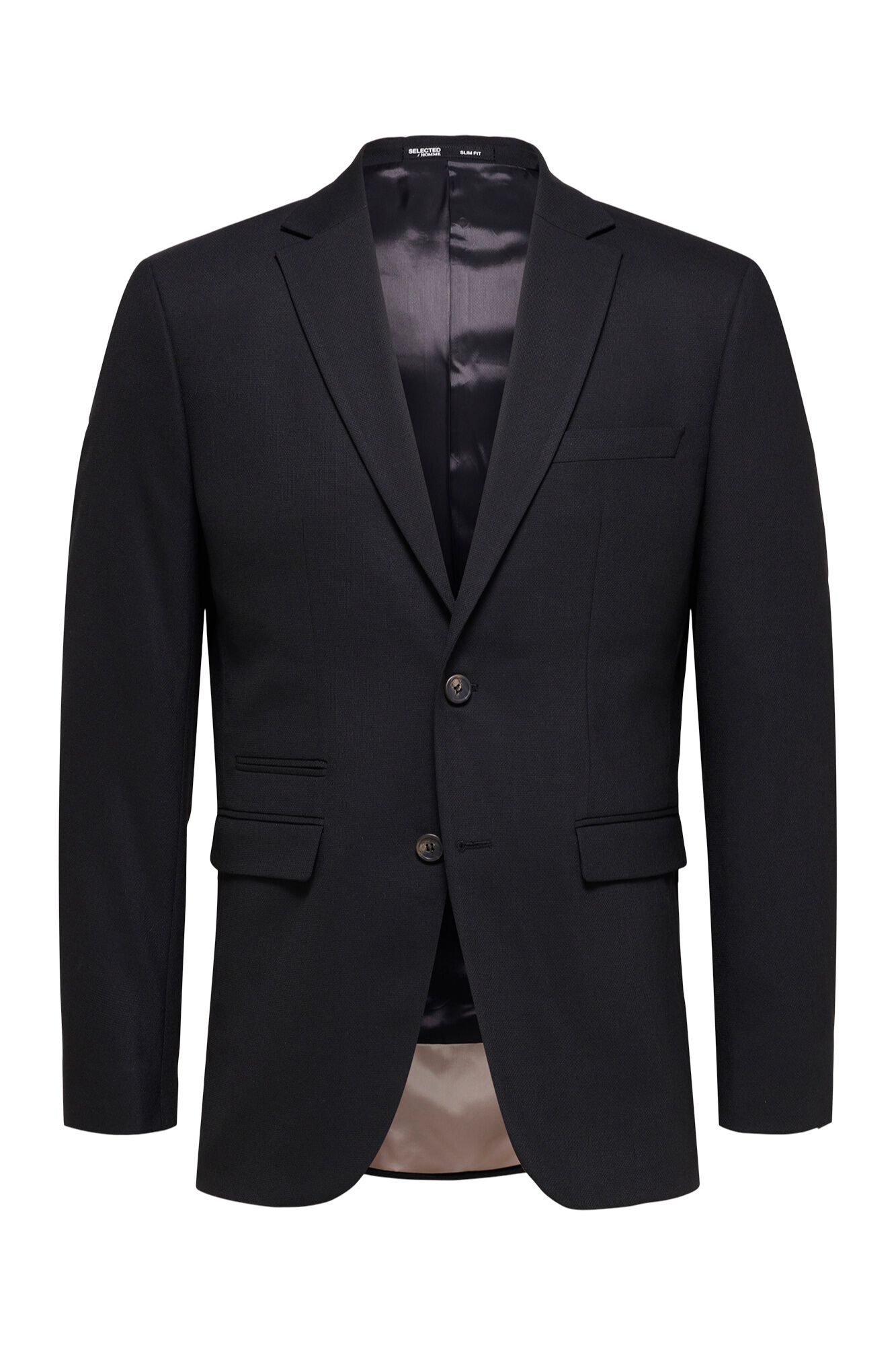 Selected Wool Slim Fit blazer Black