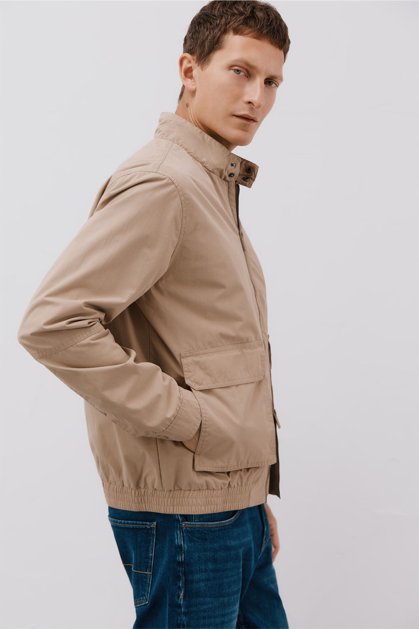 Cortefiel Casual lightweight jacket Beige