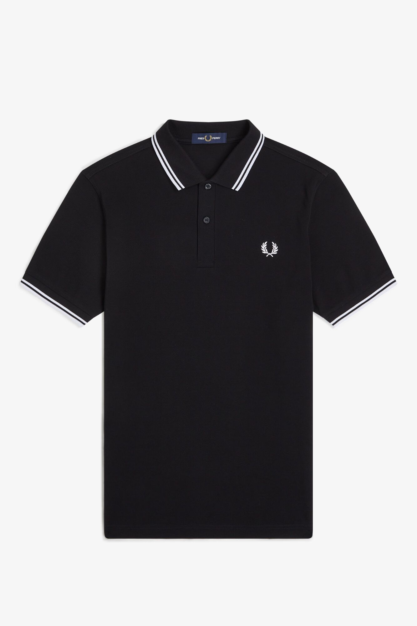 Fred Perry Polo em dois tons Fred Perry Preto